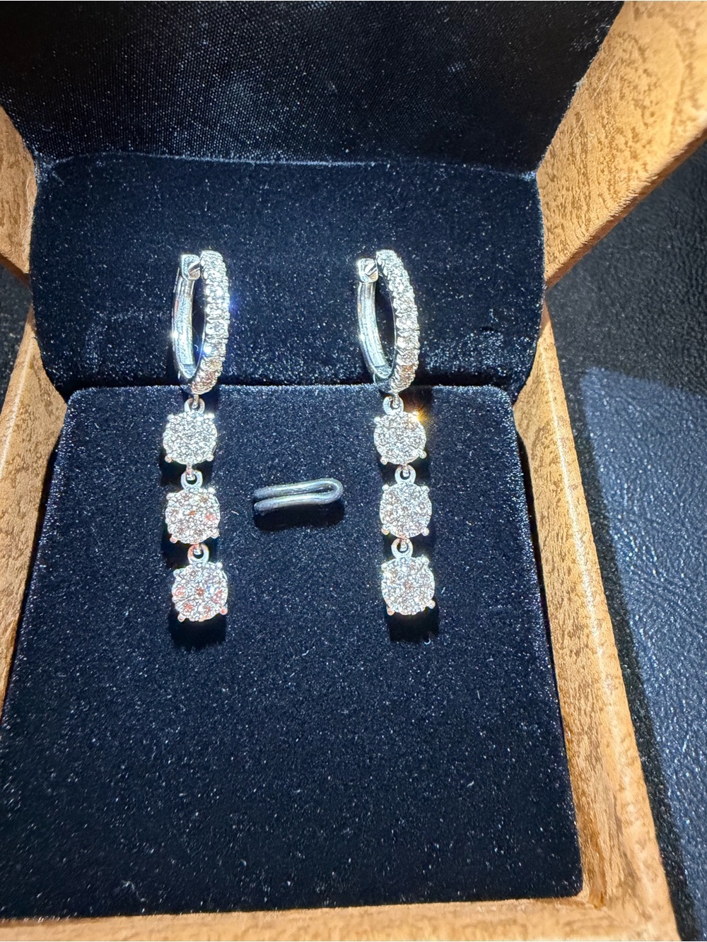 14k diamond hoop Bali